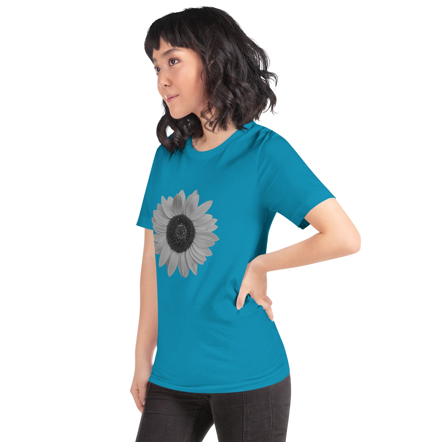 Grey Sunflower Tee