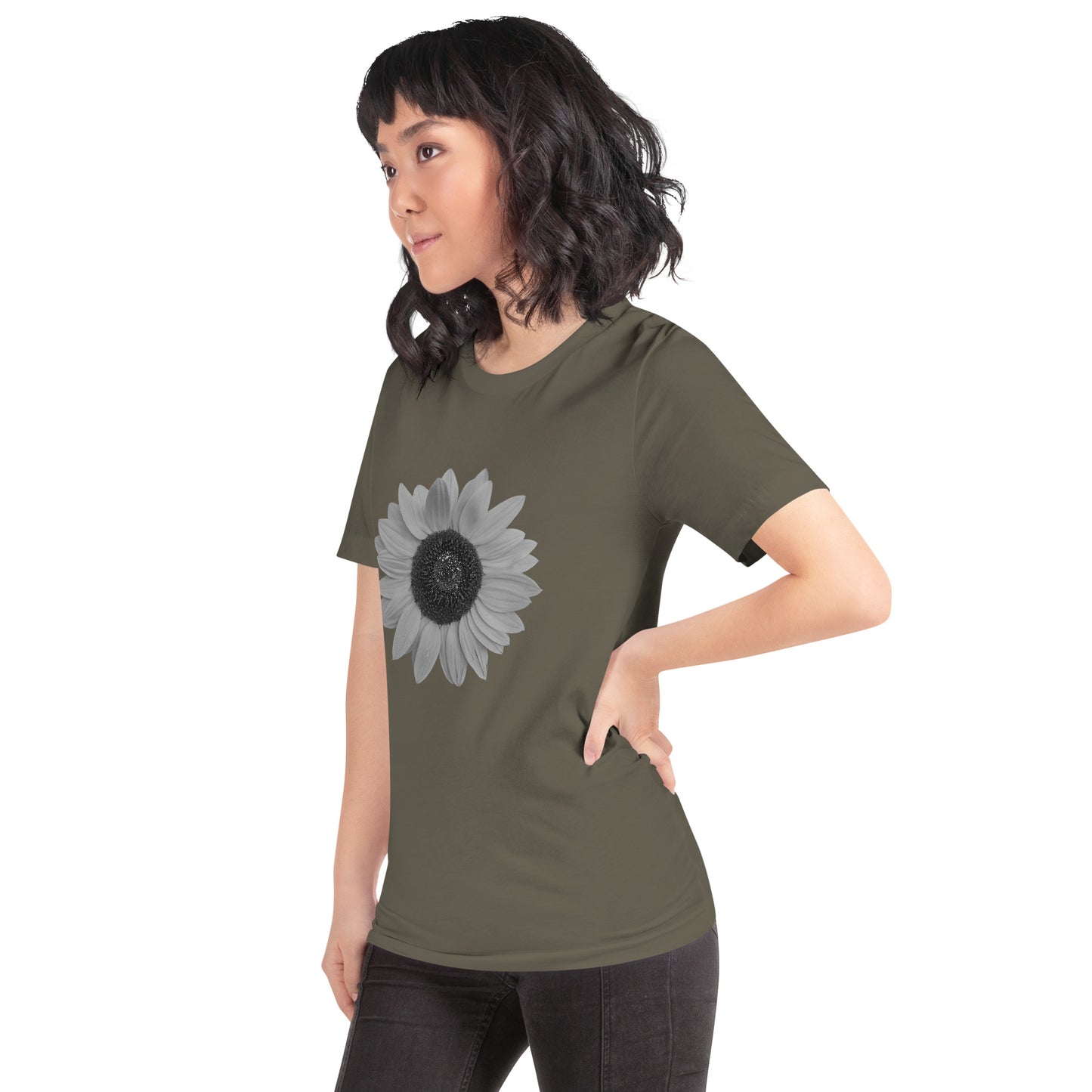 Grey Sunflower Tee