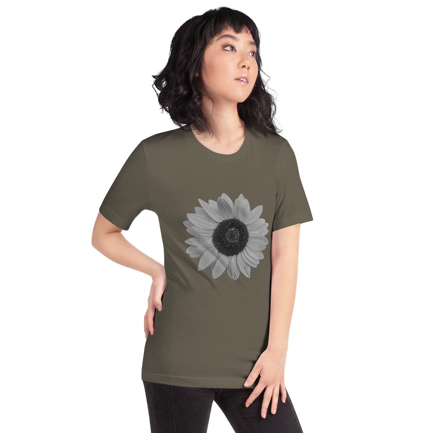 Grey Sunflower Tee