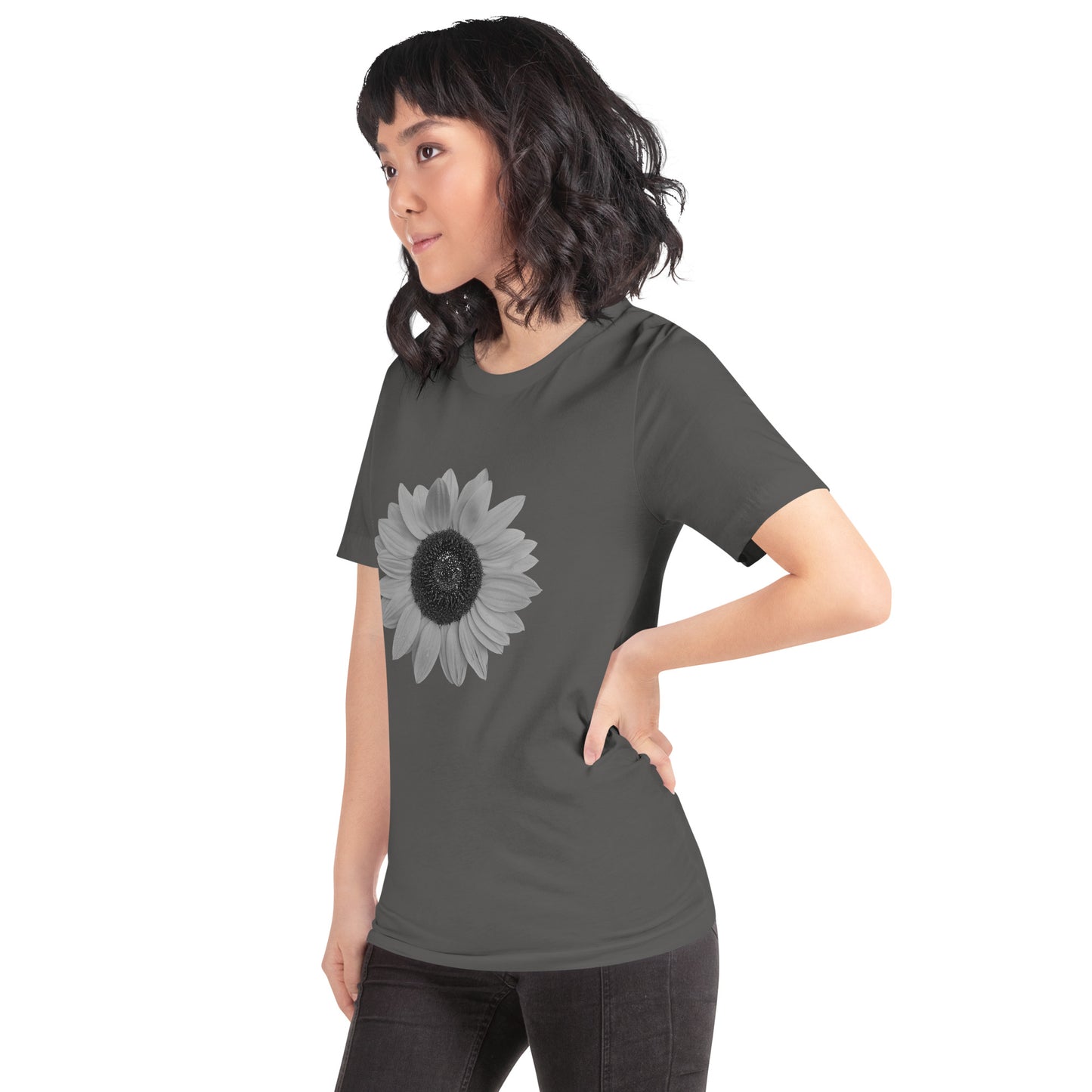 Grey Sunflower Tee