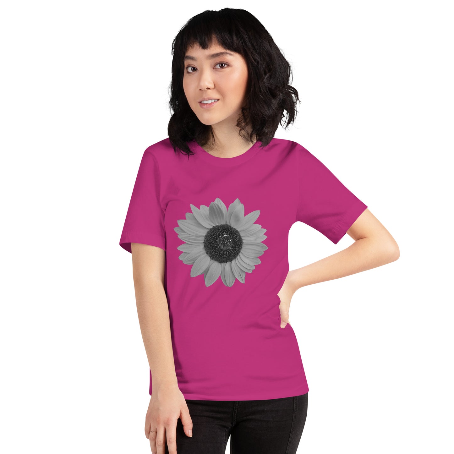 Grey Sunflower Tee