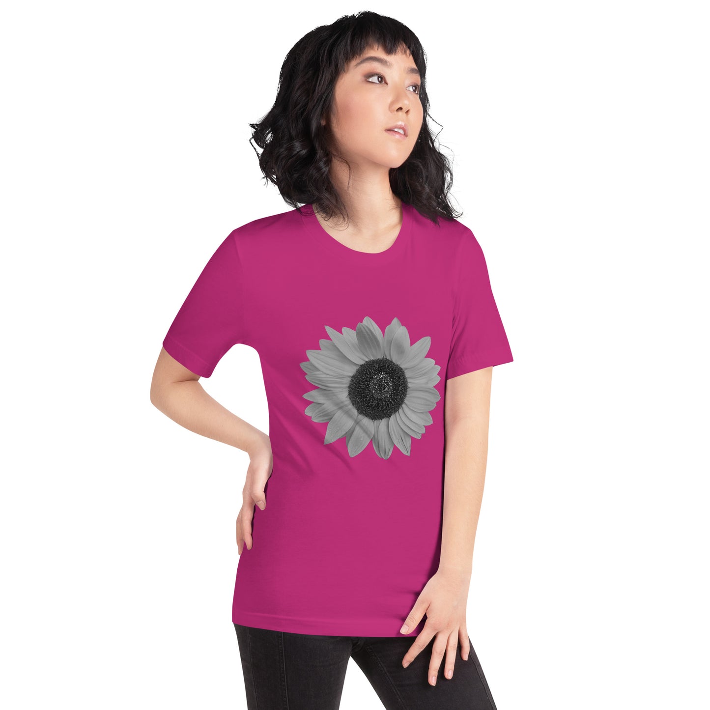 Grey Sunflower Tee