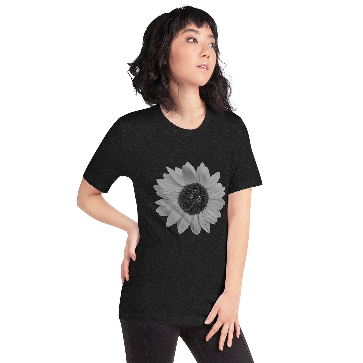 Grey Sunflower Tee