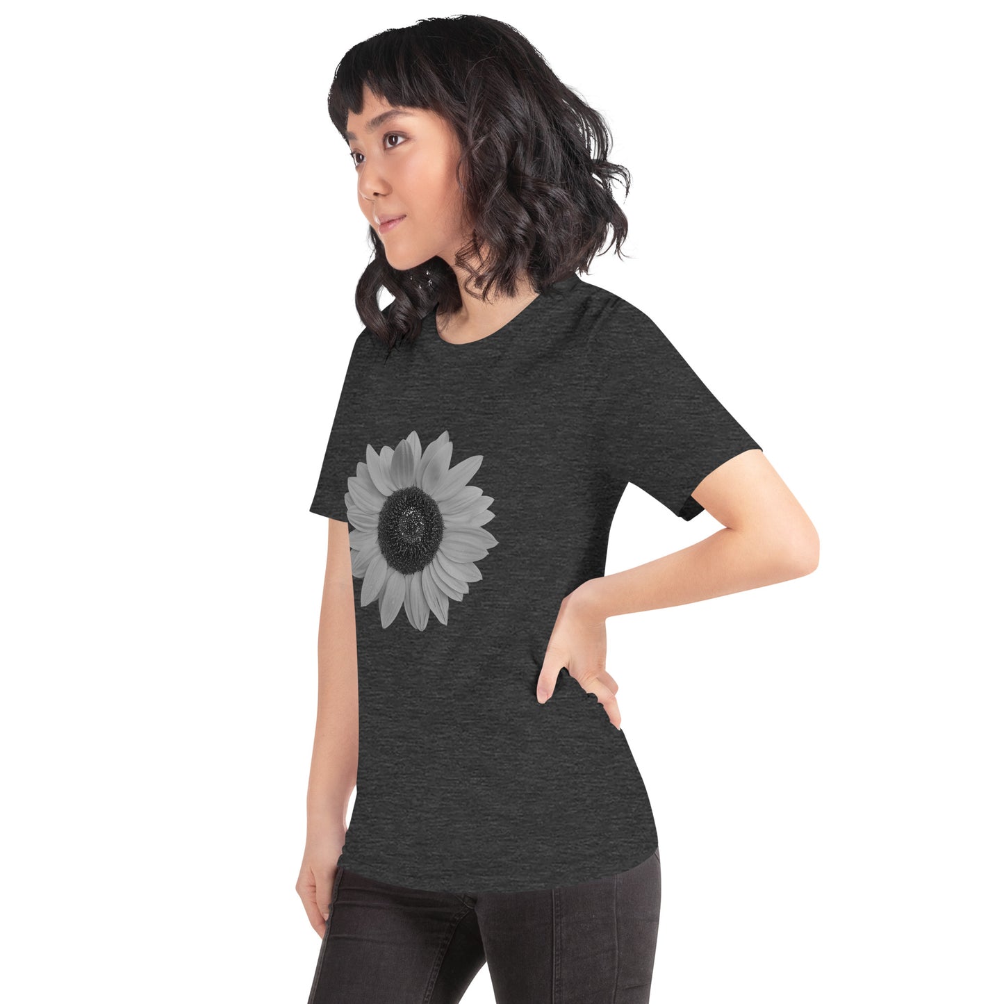 Grey Sunflower Tee