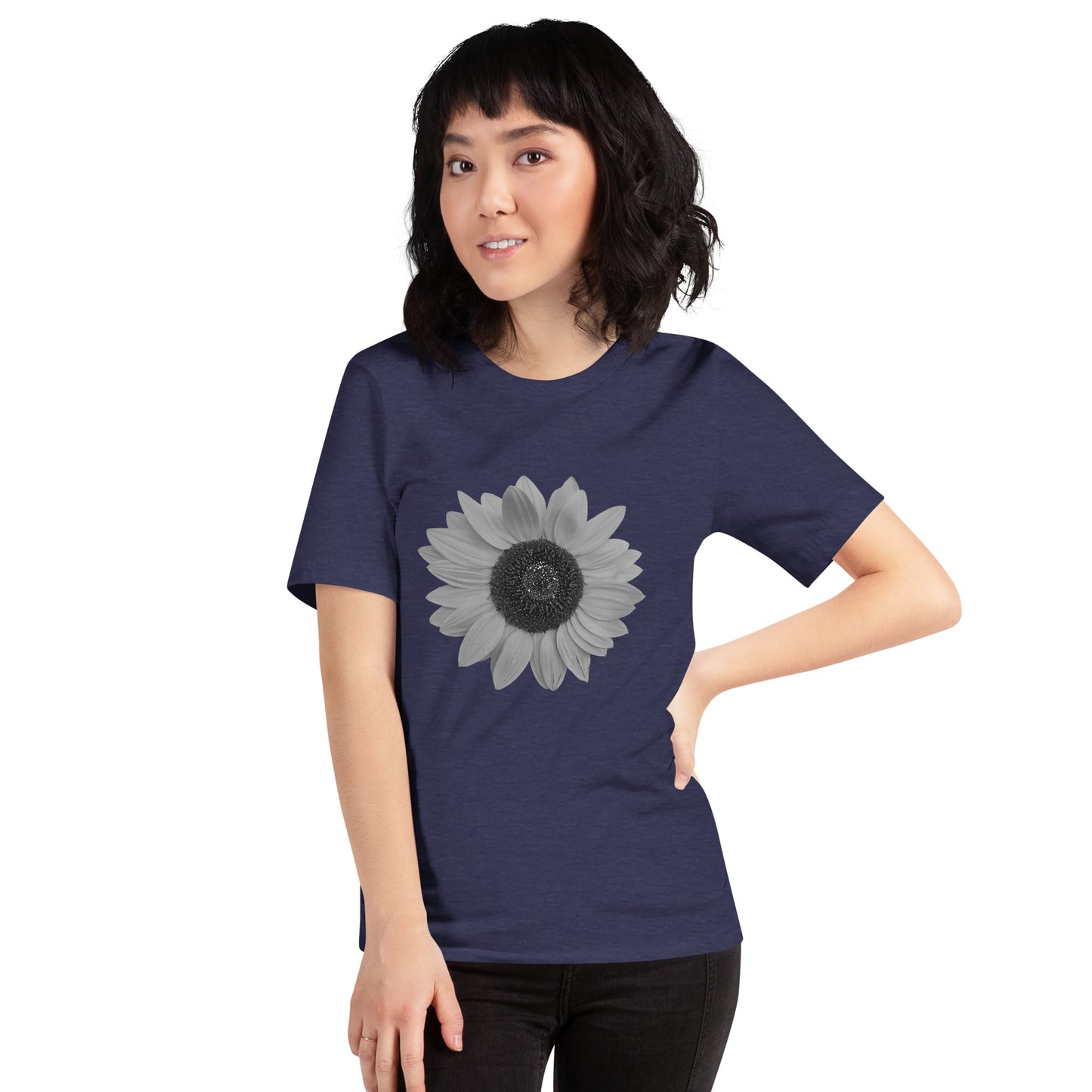 Grey Sunflower Tee