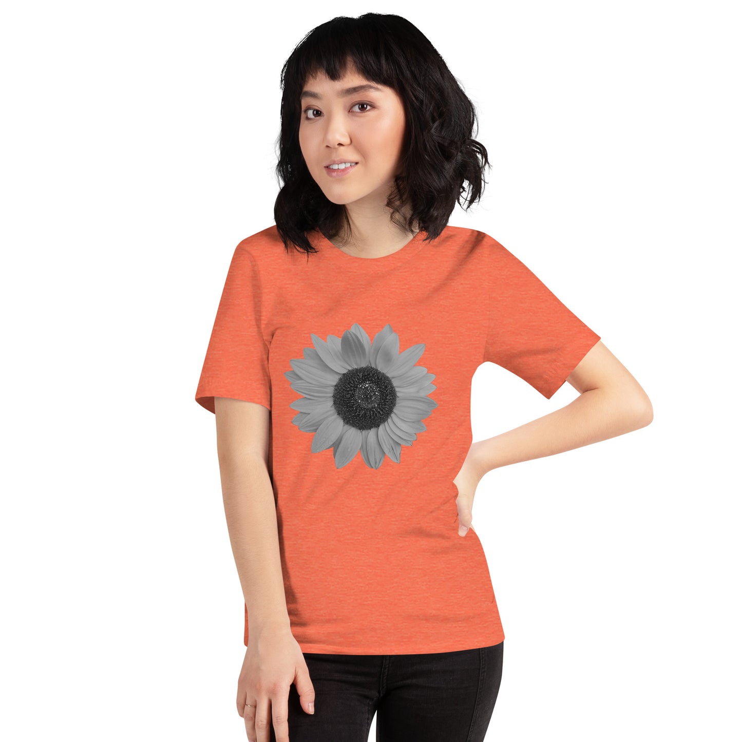 Grey Sunflower Tee