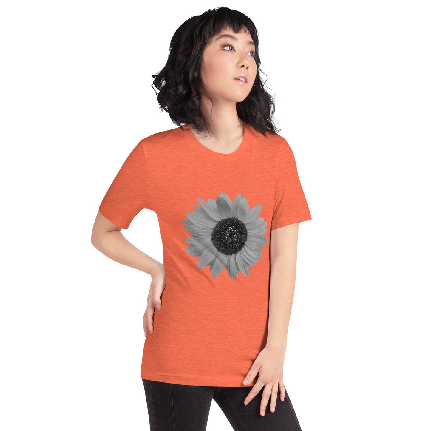 Grey Sunflower Tee