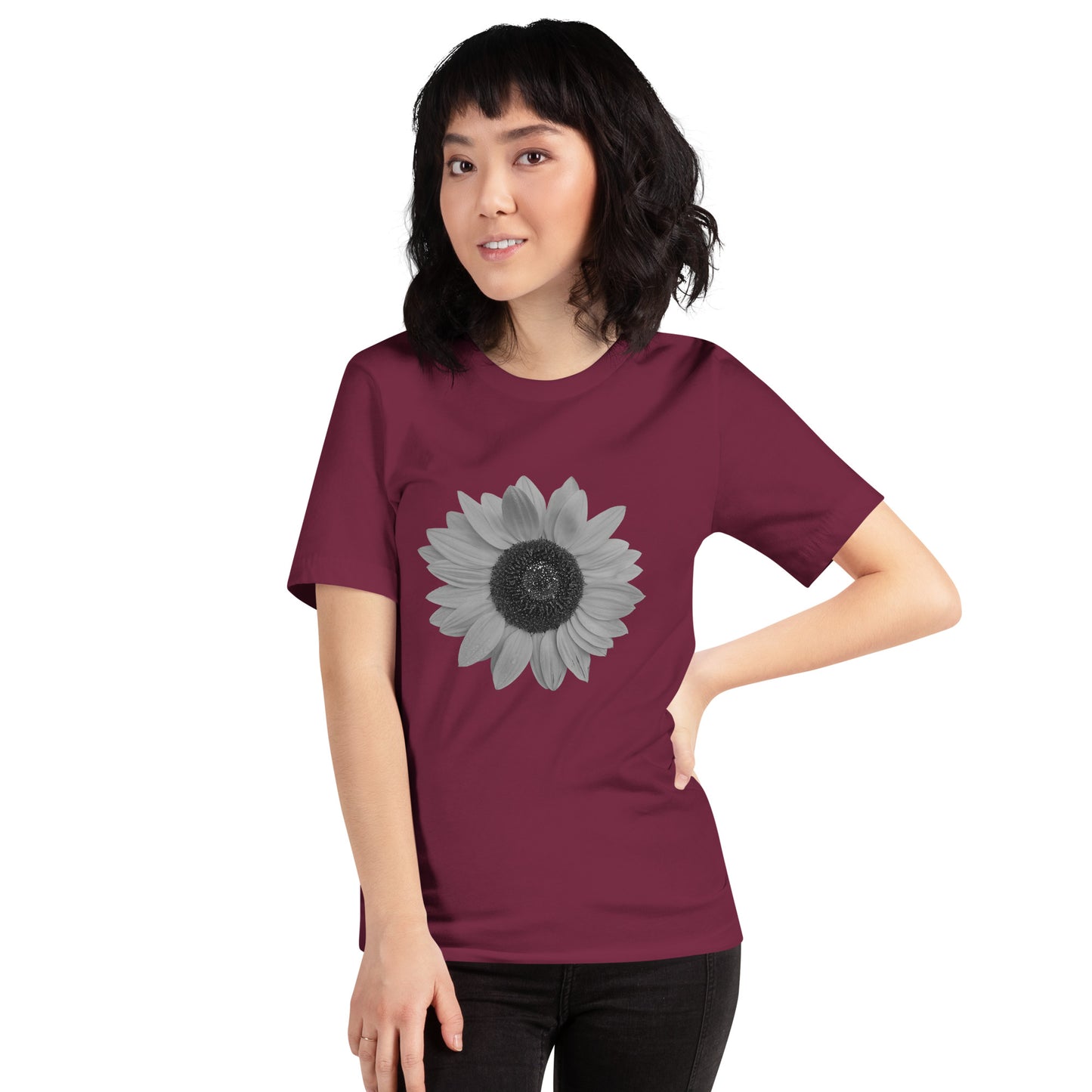 Grey Sunflower Tee