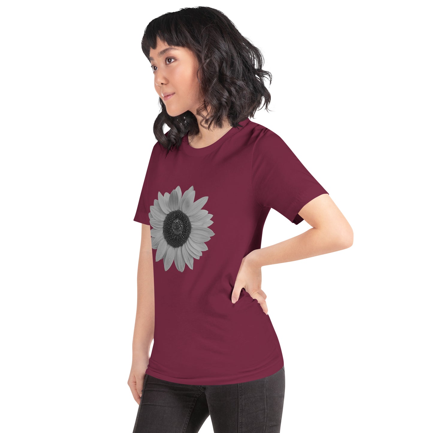 Grey Sunflower Tee