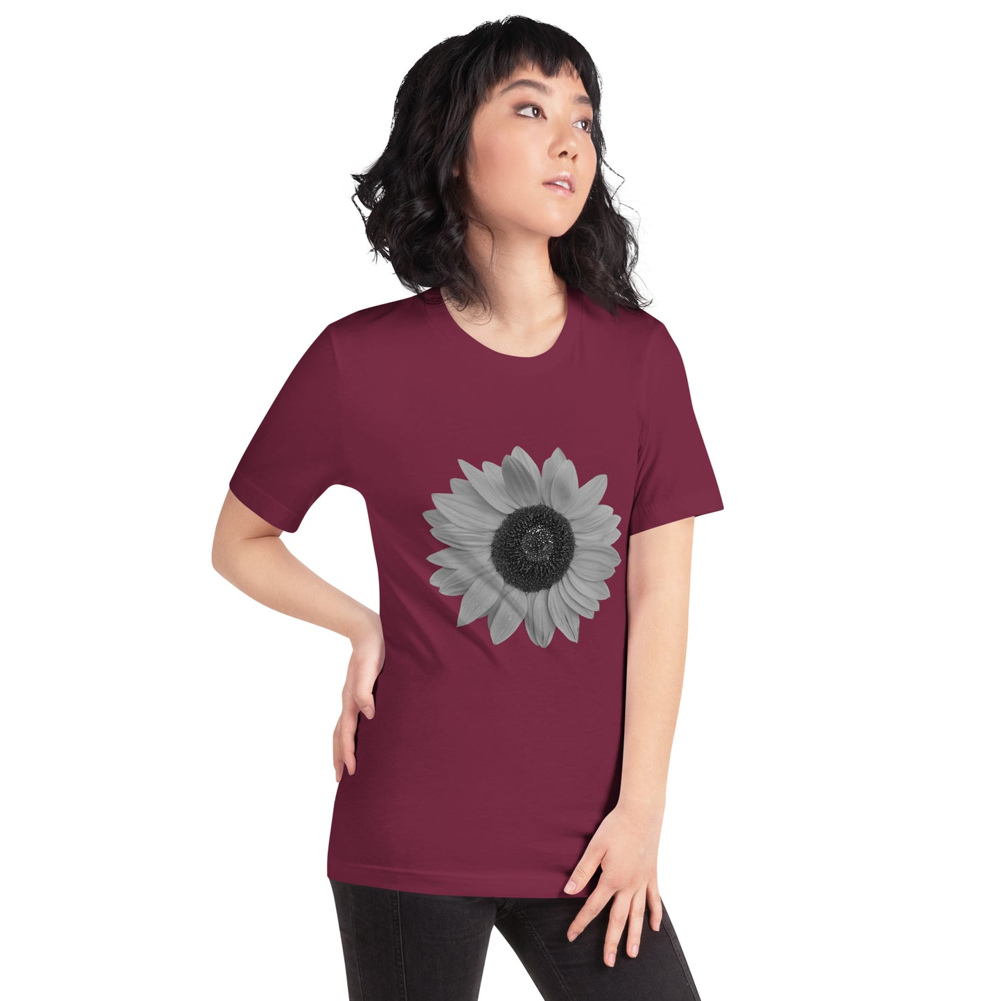 Grey Sunflower Tee