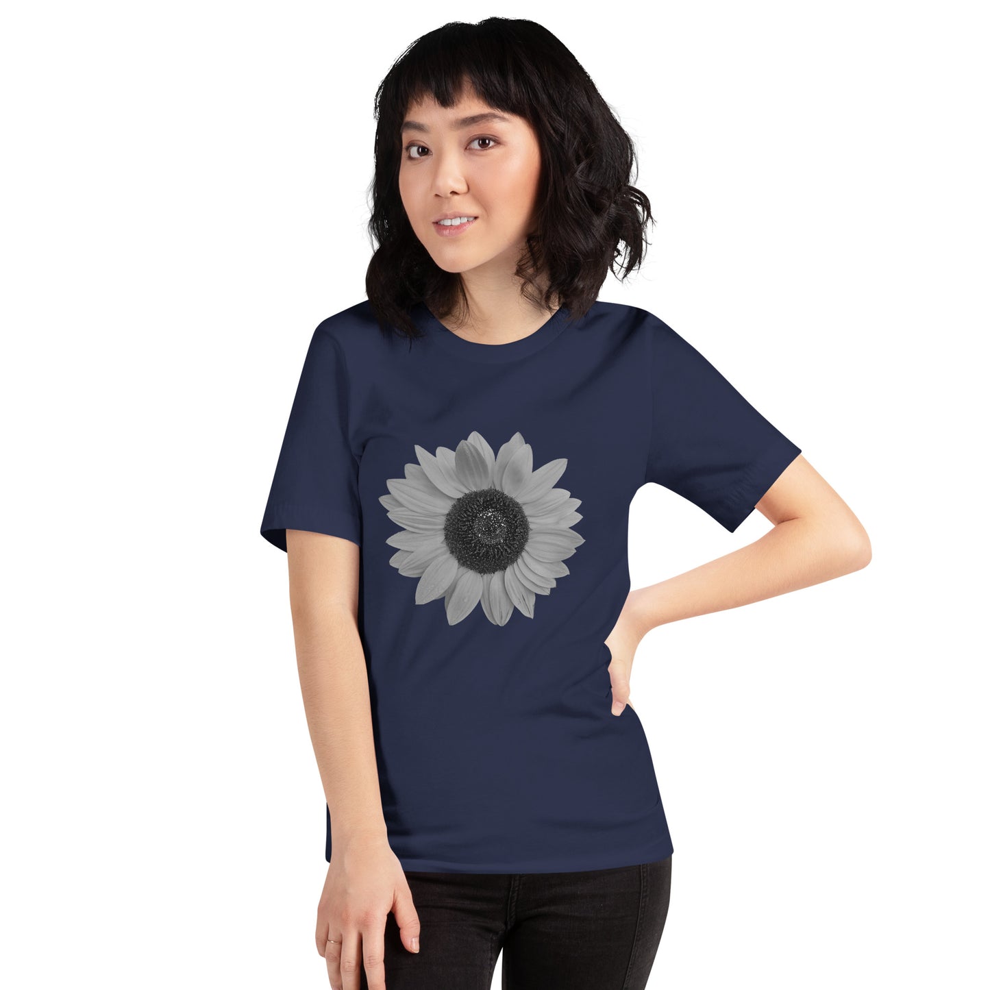 Grey Sunflower Tee