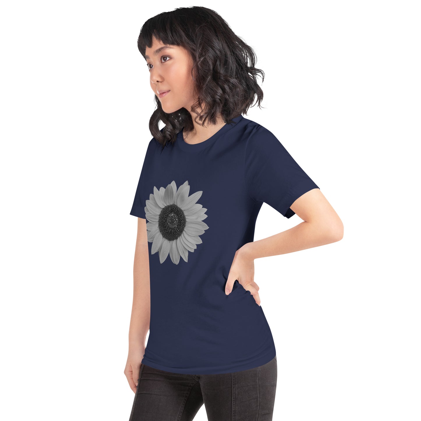 Grey Sunflower Tee