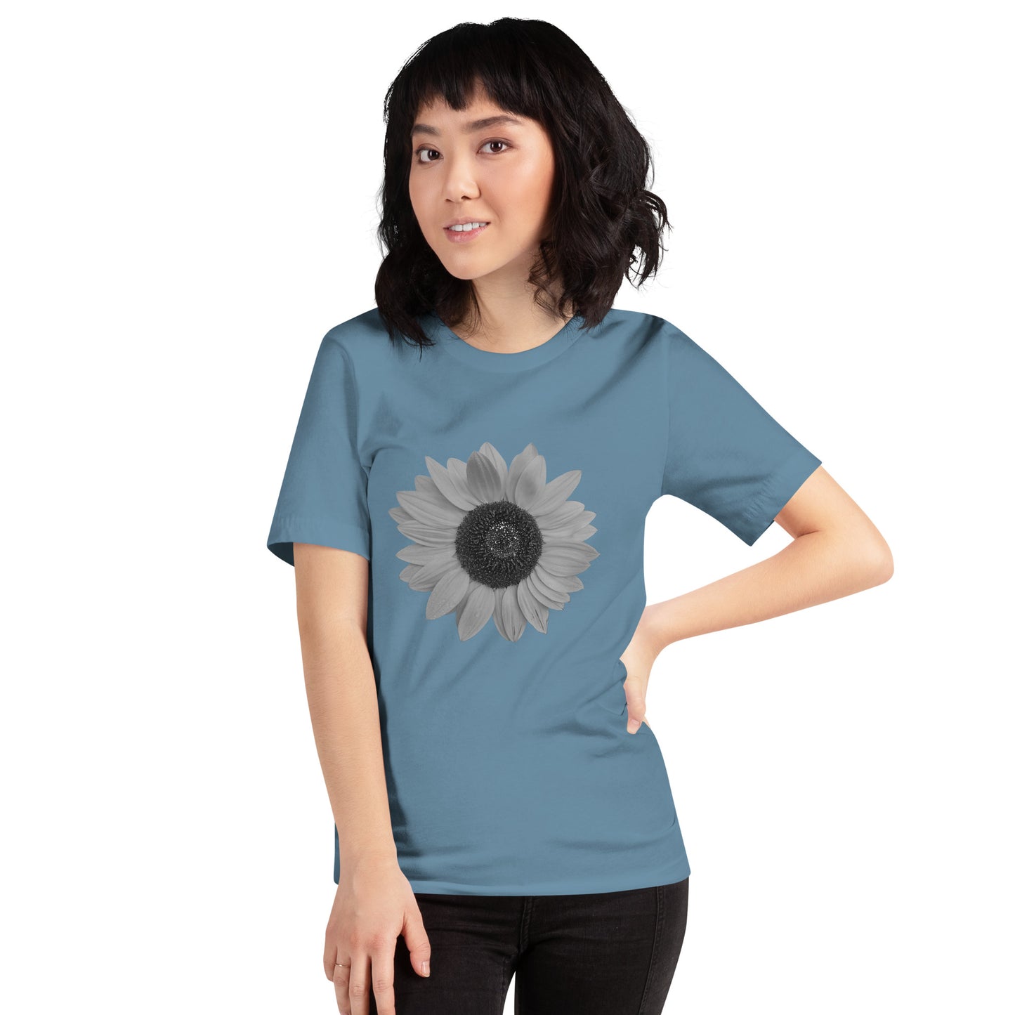 Grey Sunflower Tee