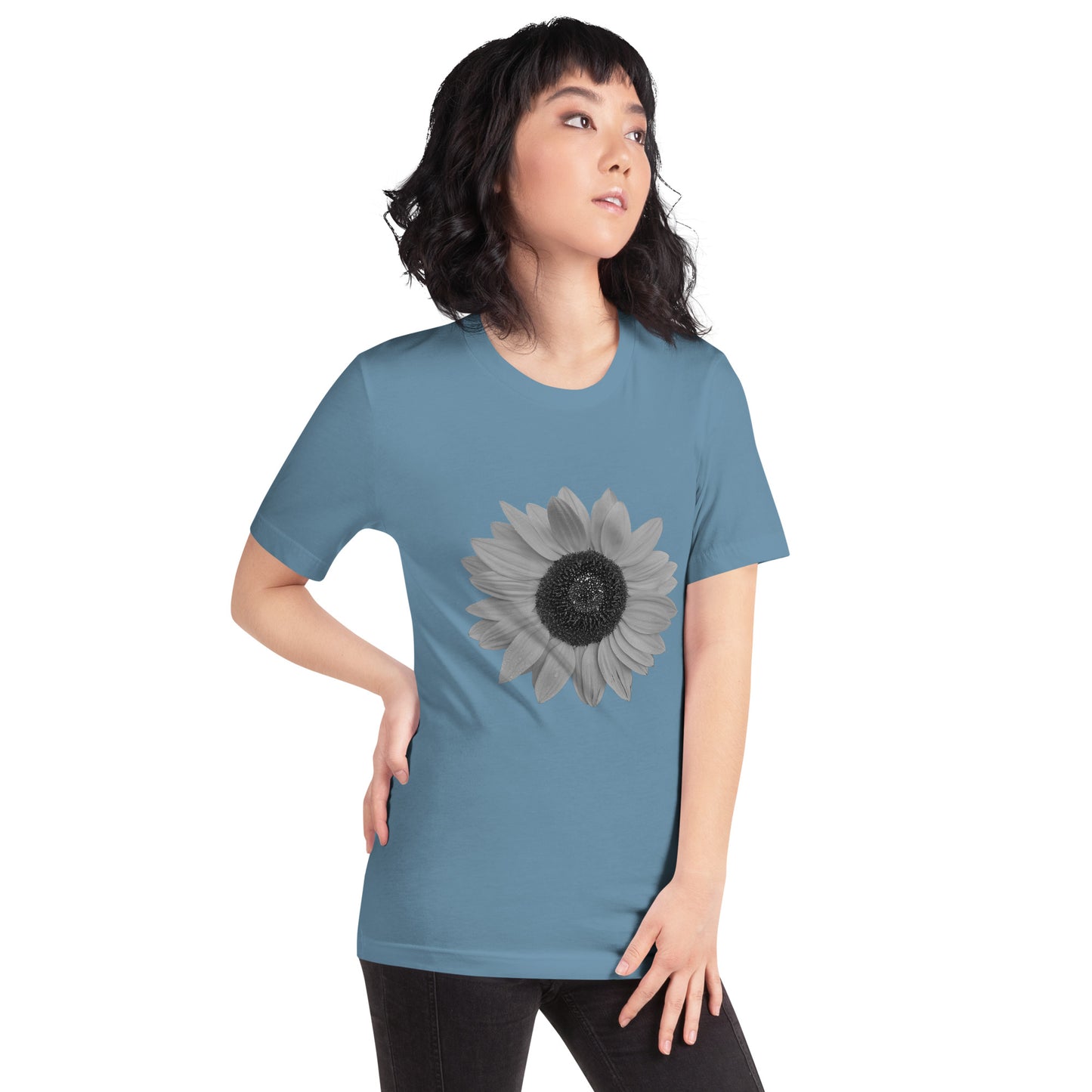 Grey Sunflower Tee