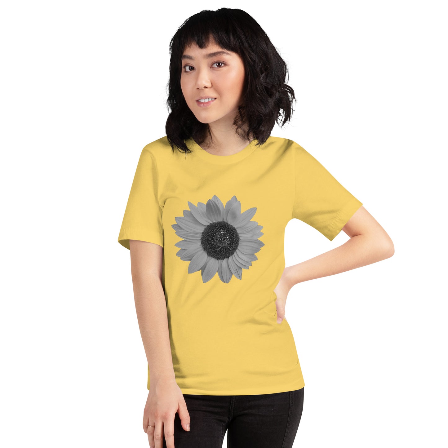 Grey Sunflower Tee