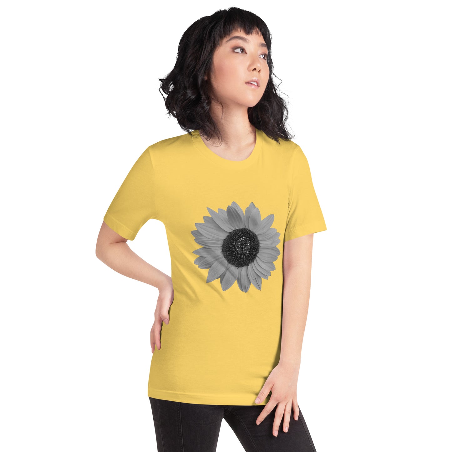 Grey Sunflower Tee